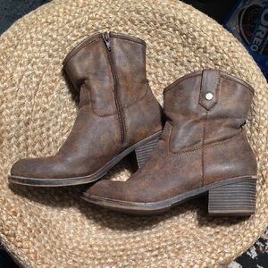 Rustic Brown Ankle Booties